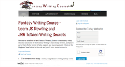 Desktop Screenshot of fantasywritingcourse.com