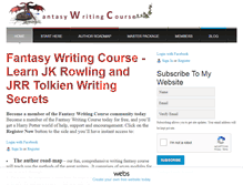 Tablet Screenshot of fantasywritingcourse.com